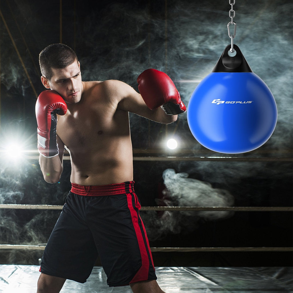 21 Inch Water Punching Bag with Adjustable Metal Chain-Black