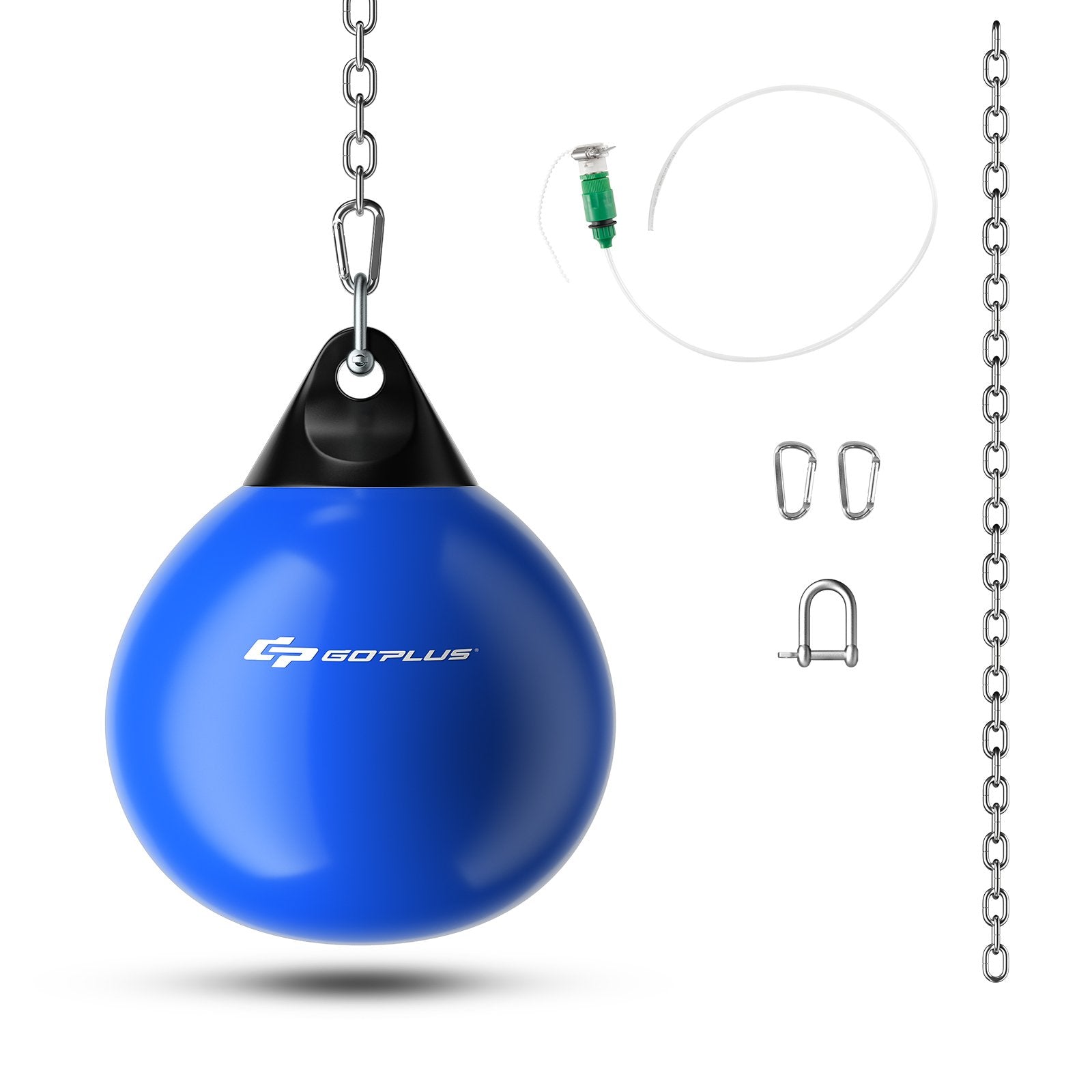 21 Inch Water Punching Bag with Adjustable Metal Chain-Black