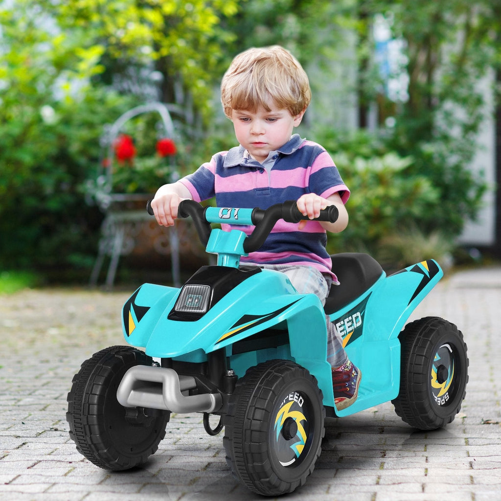 6V Kids Electric ATV 4 Wheels Ride-On Toy-Black