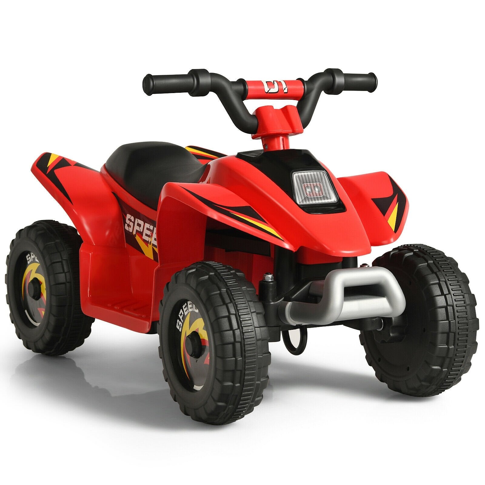 6V Kids Electric ATV 4 Wheels Ride-On Toy-Black