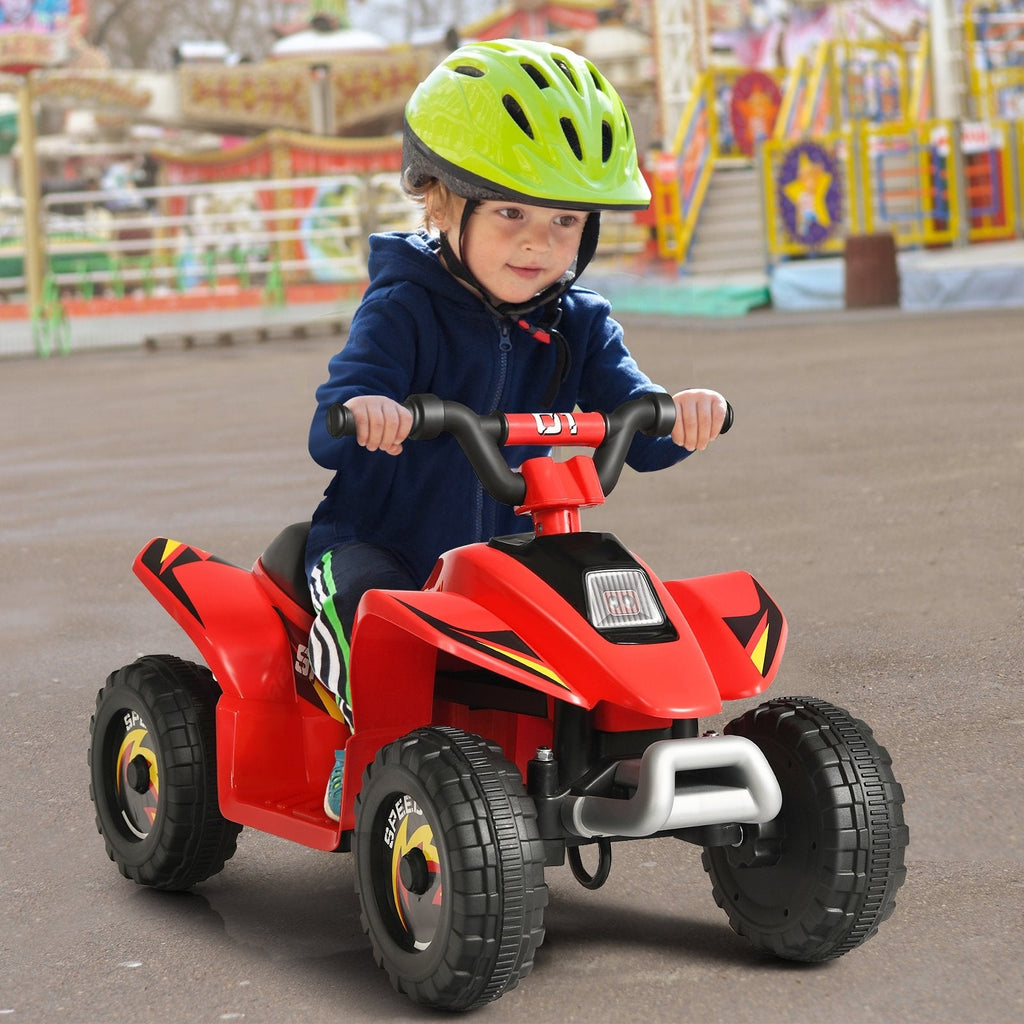 6V Kids Electric ATV 4 Wheels Ride-On Toy-Black