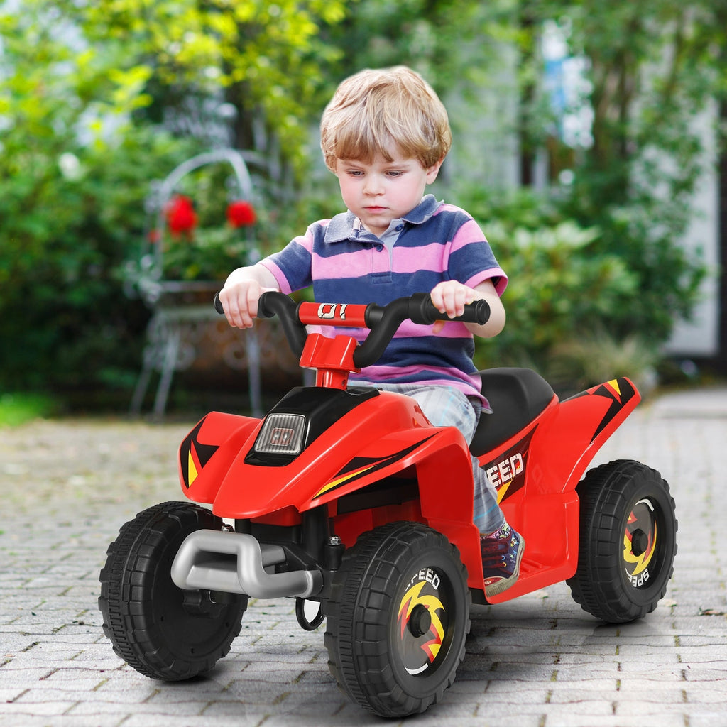 6V Kids Electric ATV 4 Wheels Ride-On Toy-Black