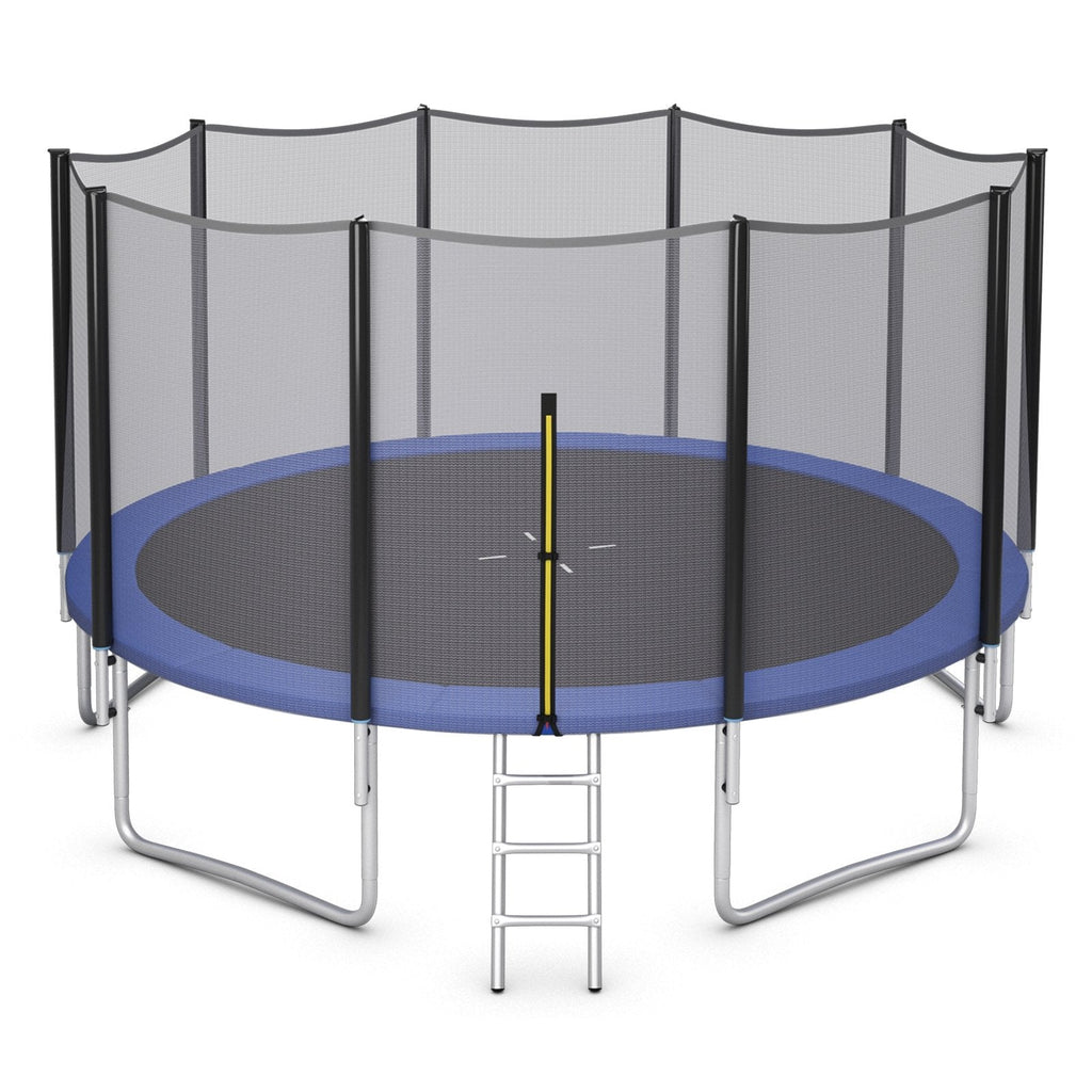 8/10/12/14/15/16 Feet Outdoor Trampoline Bounce Combo with Safety Closure Net Ladder-16 ft