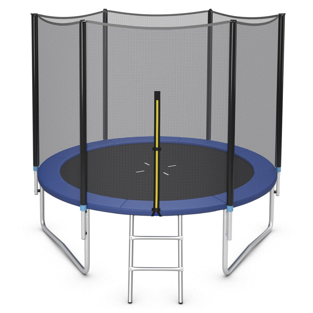 8/10/12/14/15/16 Feet Outdoor Trampoline Bounce Combo with Safety Closure Net Ladder-16 ft