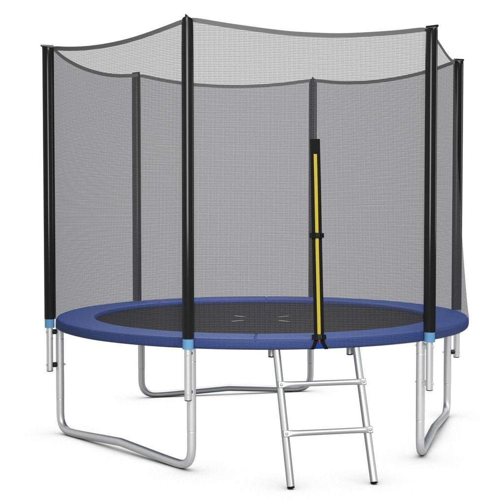 8/10/12/14/15/16 Feet Outdoor Trampoline Bounce Combo with Safety Closure Net Ladder-16 ft