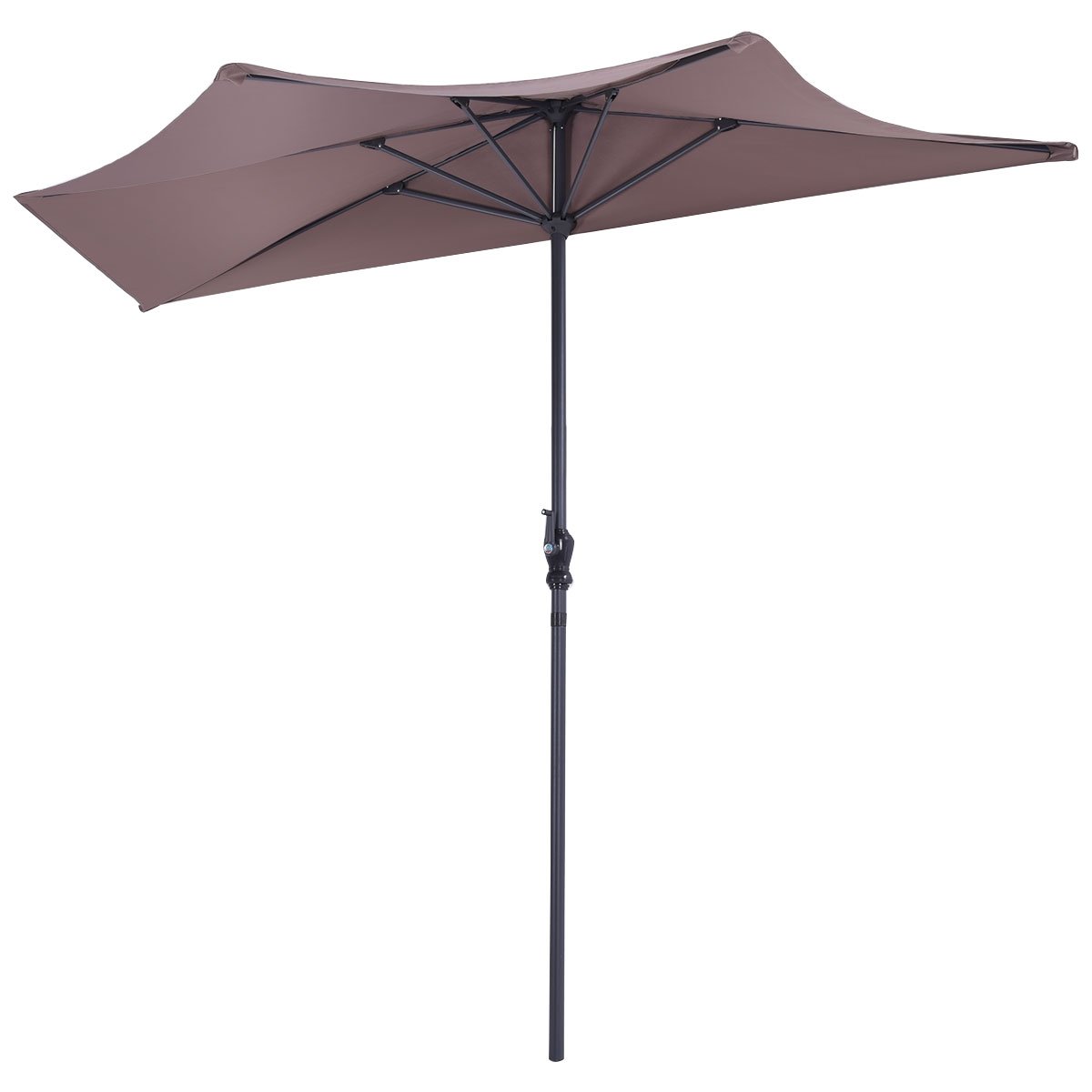 9Ft Patio Bistro Half Round Umbrella -Beige