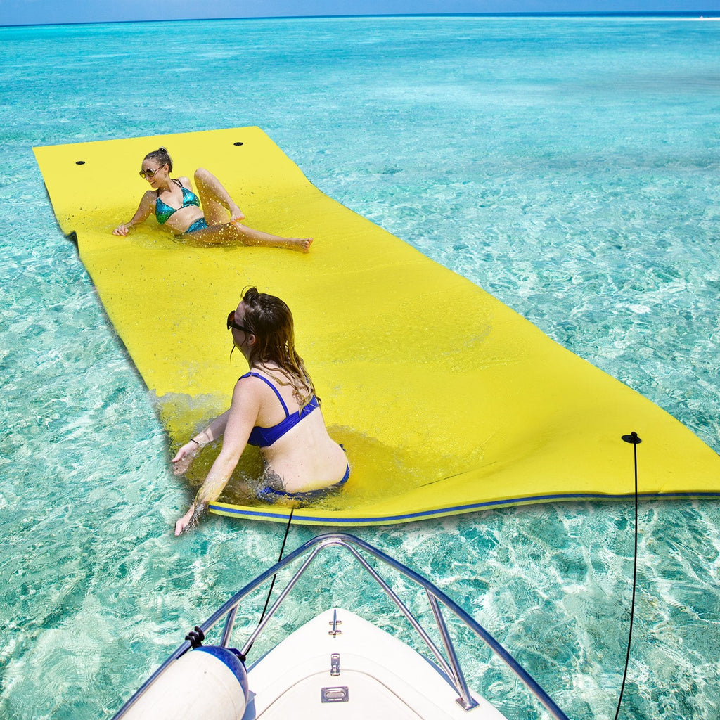 3 Layer Water Pad Foam Mat-Blue