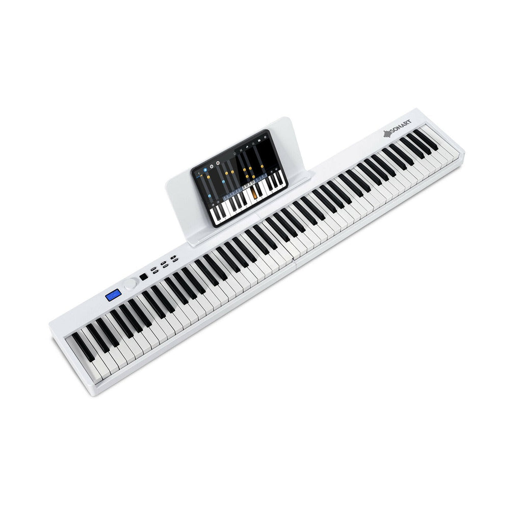 88-Key Foldable Digital Piano with MIDI and Wireless BT-Black
