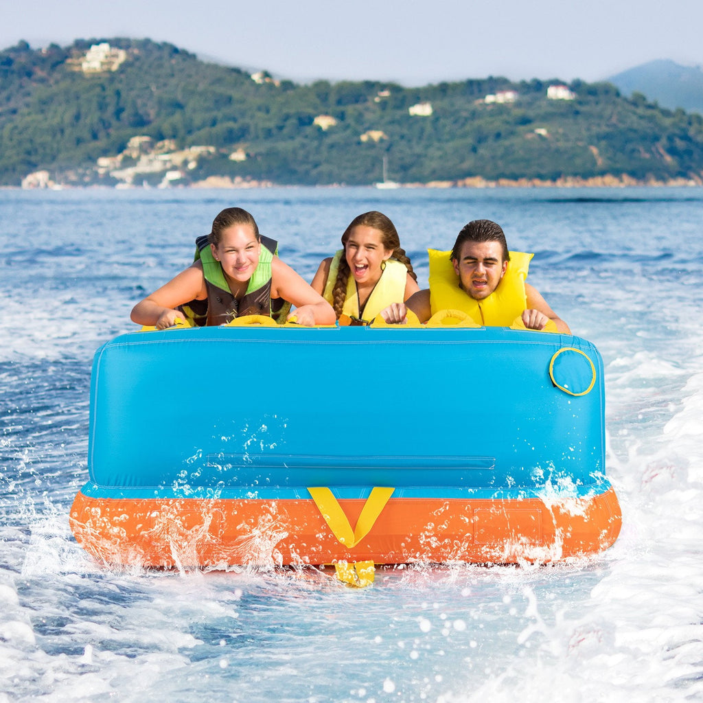 Towable Tube for Boating 3 Riders Water Sport Towables Sofa Pull Tube with Nylon Cover