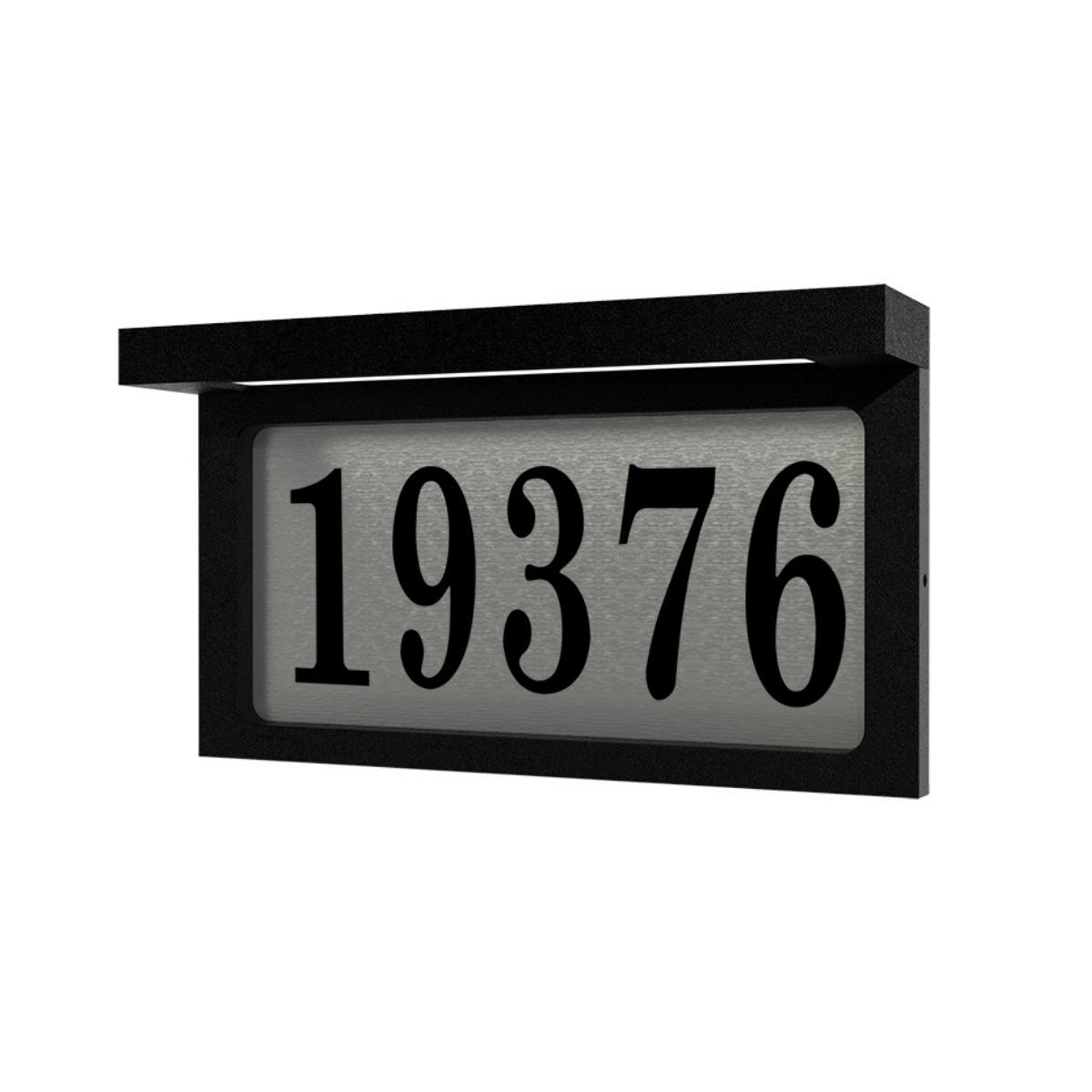 Tampa • Plaque d'adresse illuminé horizontale en stainless [1718]