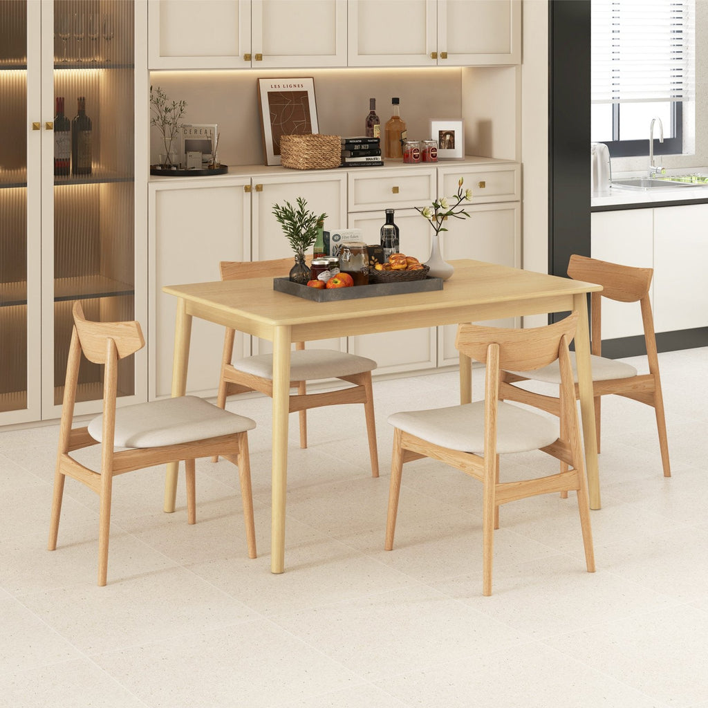 48 Inches Wooden Dining Table for 4 People-Brown