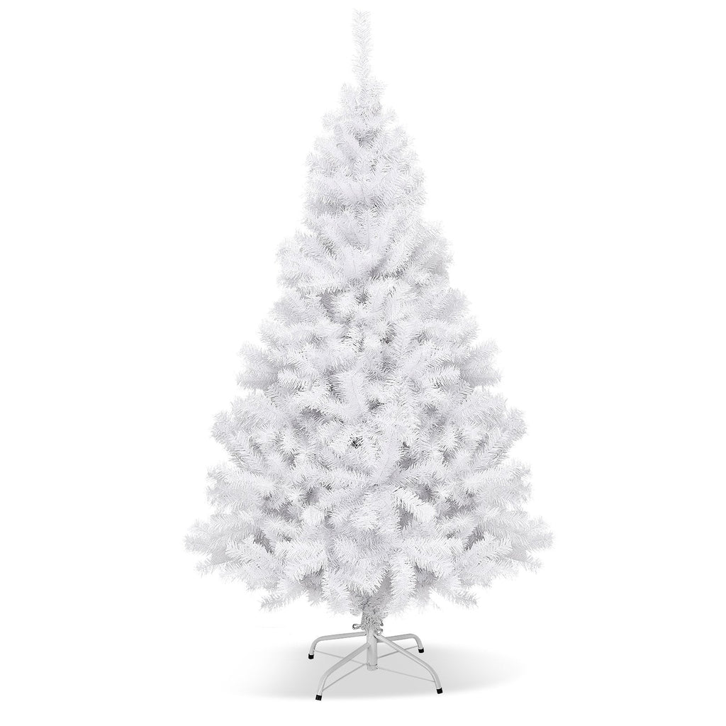 6 Feet / 7.5 Feet / 9 Feet Hinged Artificial Christmas Tree with Metal Stand-9 Feet
