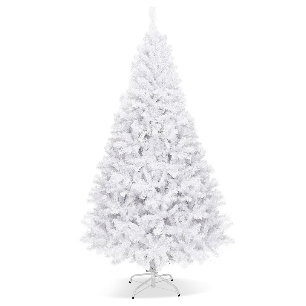 6 Feet / 7.5 Feet / 9 Feet Hinged Artificial Christmas Tree with Metal Stand-9 Feet