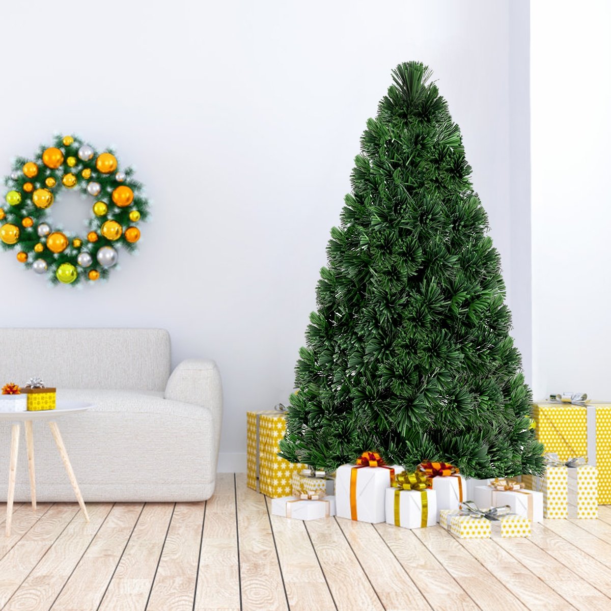 3' / 4' / 5' / 6' Fiber Optic Artificial PVC Christmas Tree-6 ft