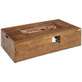 48 x 27Inch Outdoor Gas Fire Pit Table 50 000 BTU with Lava Rocks and Cover