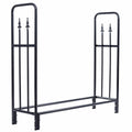 4 Feet Outdoor Heavy Duty Steel Firewood Wood Storage Rack