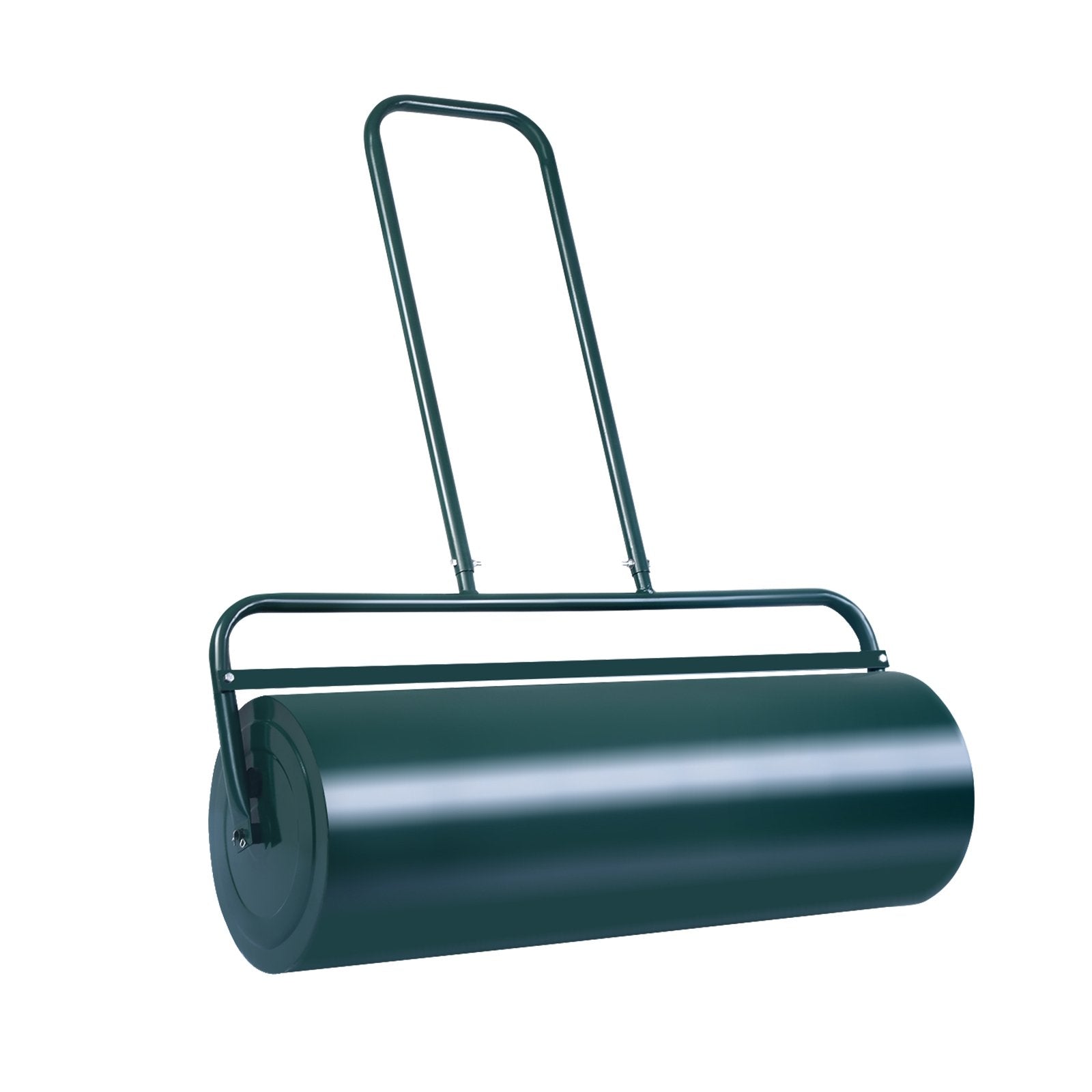 36 x 12 Inch Tow Lawn Roller Water Filled Metal Push Roller-Black
