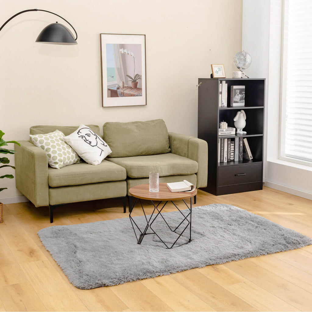 4 x 6 Feet Modern Shag Rug with Non-slip Grip Dots