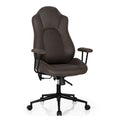 High Adjustable Back Executive Office Chair with Armrest-Brown