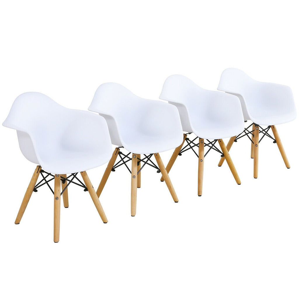 5 Pieces Kids Mid-Century Colorful Table Chair Set