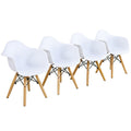 5 Pieces Kids Mid-Century Colorful Table Chair Set