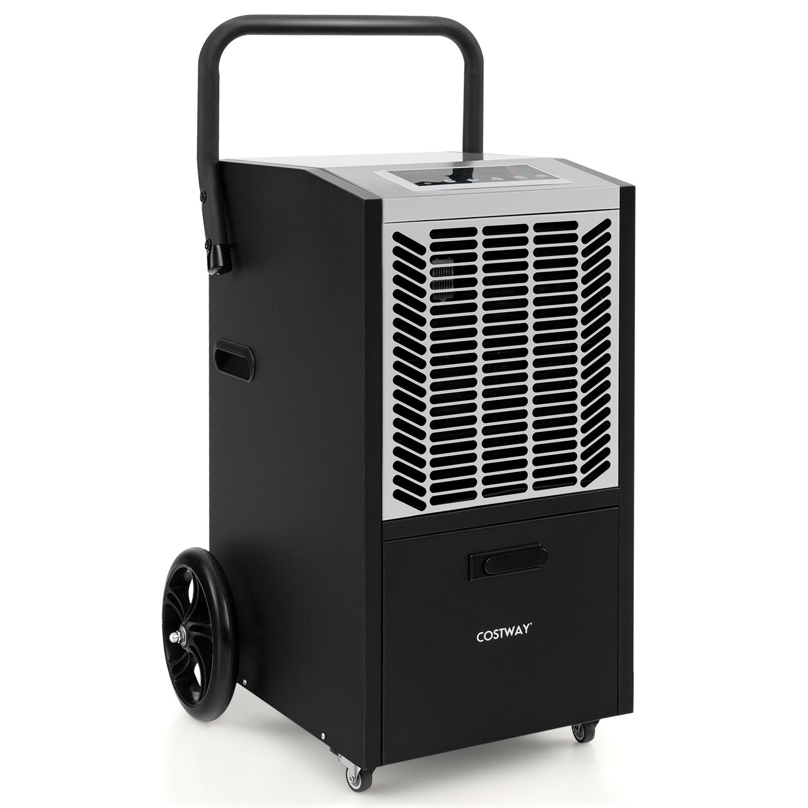 140 Pints Commercial Dehumidifier Crawl Space Dehumidifier with Pump and Drain Hose-Blue