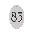 DeVille - Plaque d'adresse ovale en céramique - 1726