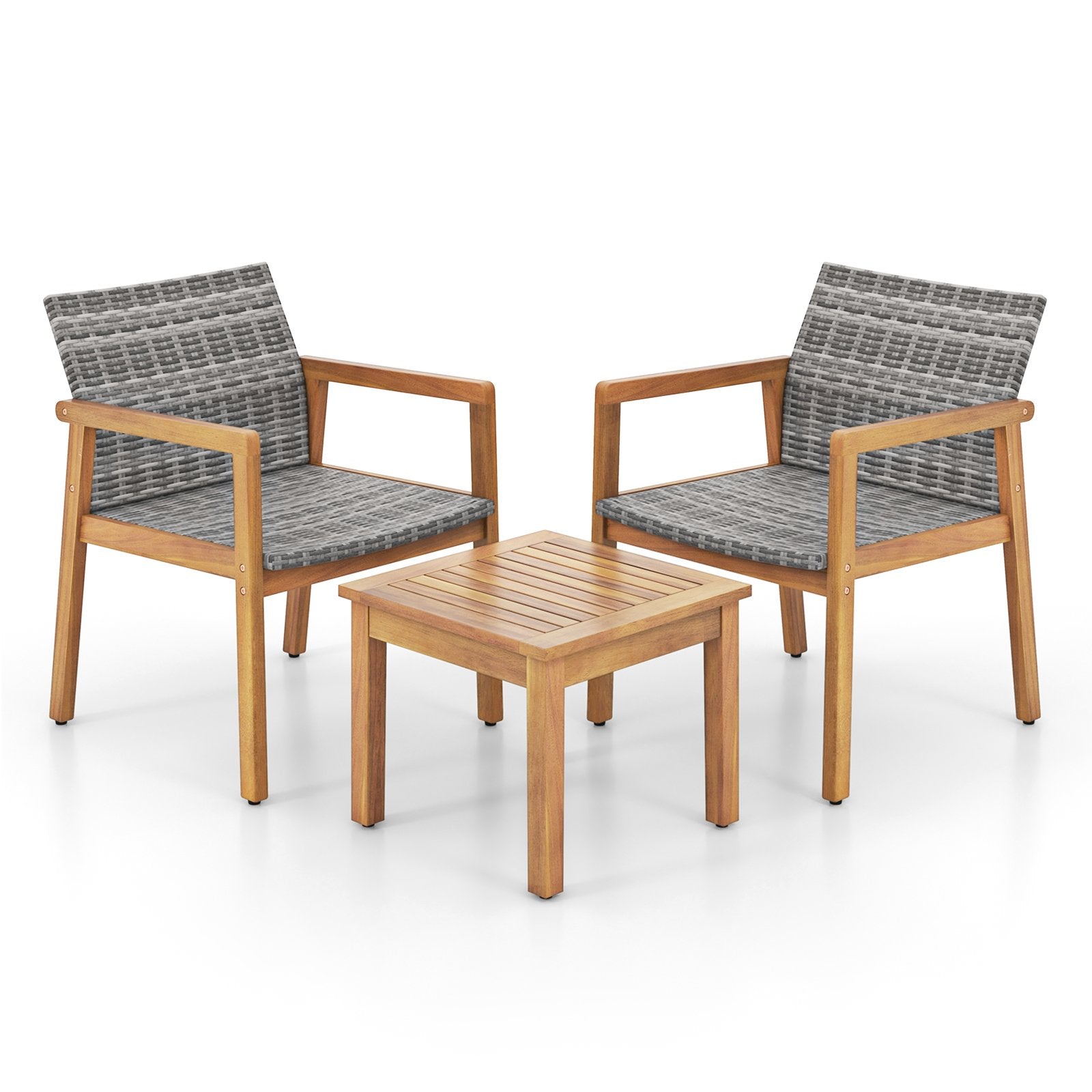 3 Pieces Patio Furniture Set  with Chair