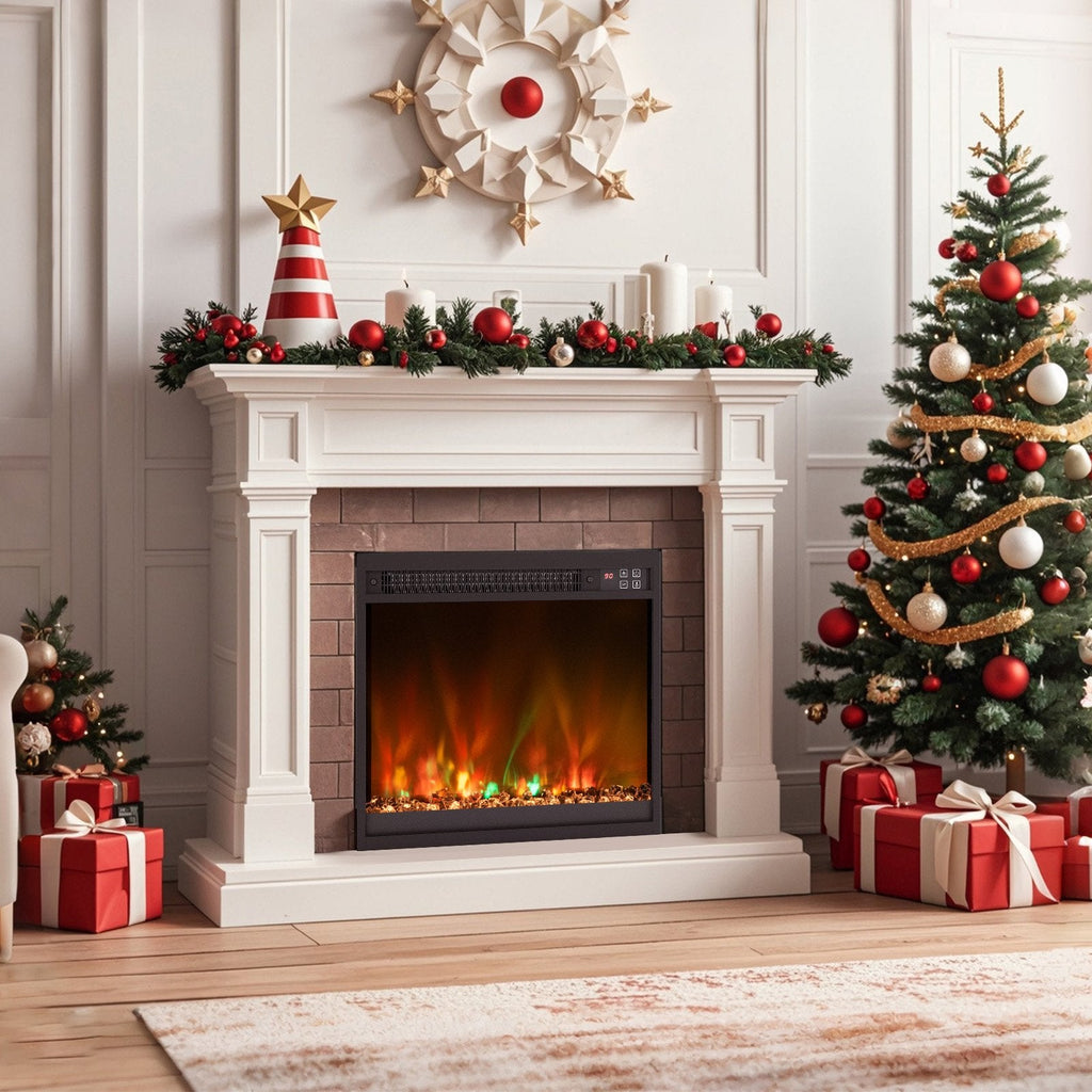 18/23/26 Inch 1500W Electric Fireplace Insert with Remote Control-23 inches