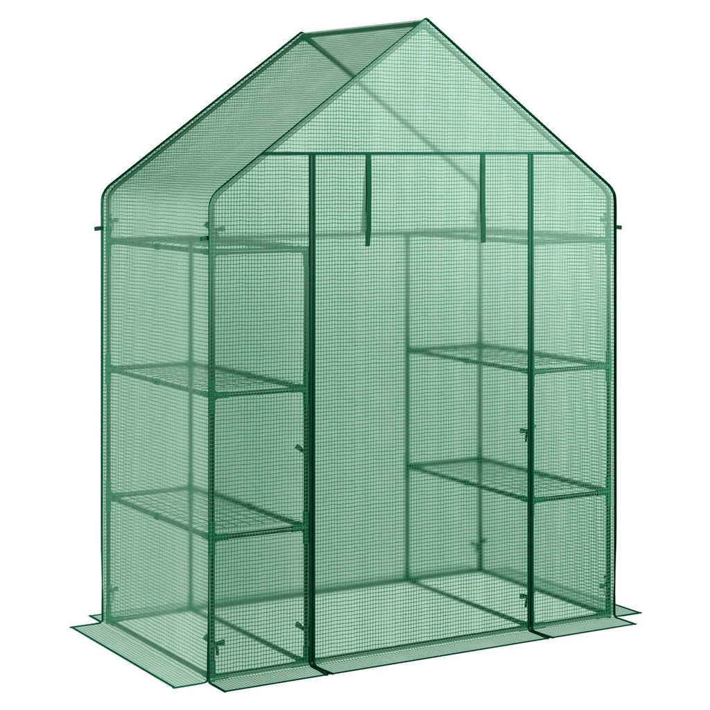 Mini Portable 4 Tier 8 Shelves Walk-in Plant Greenhouse