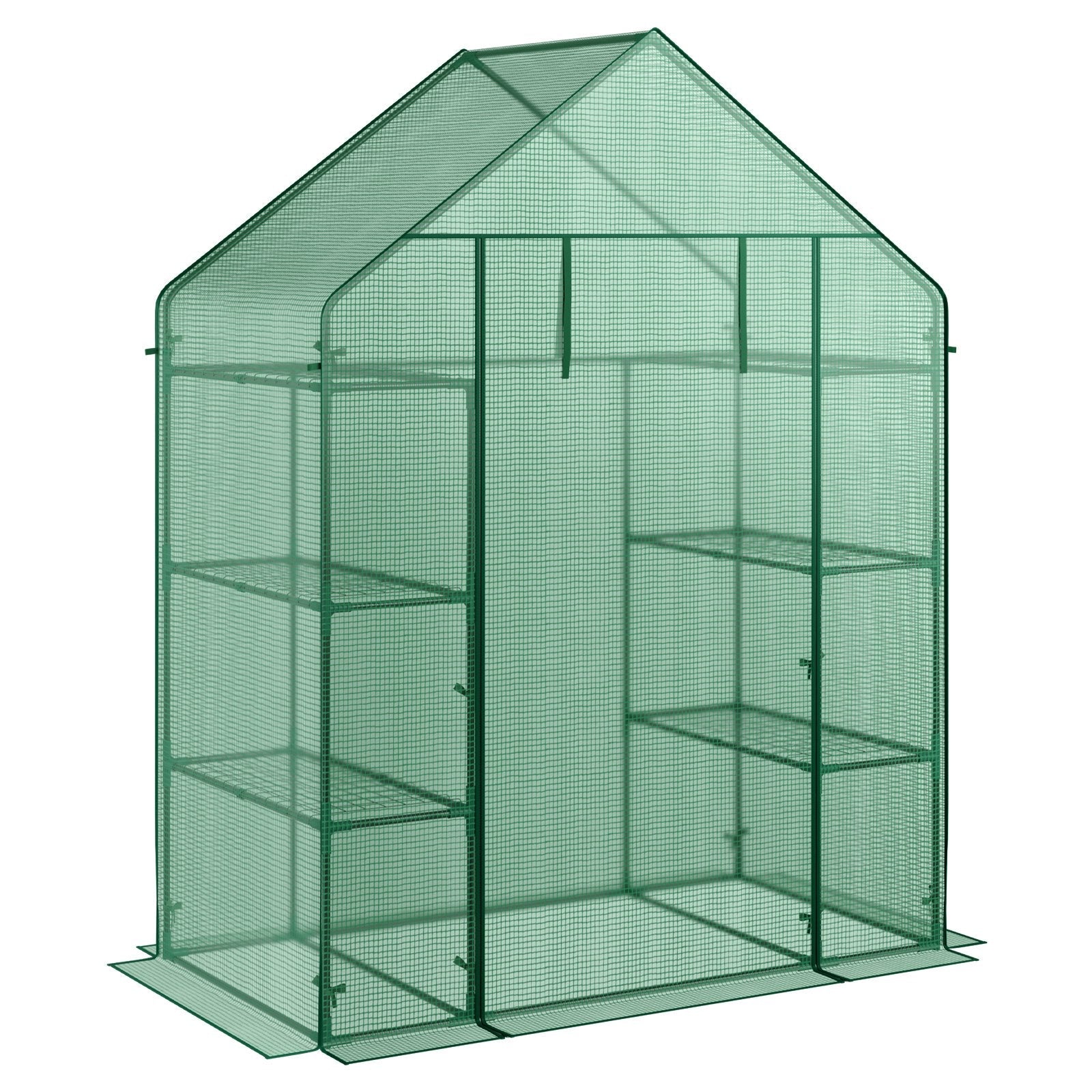 Mini Portable 4 Tier 8 Shelves Walk-in Plant Greenhouse