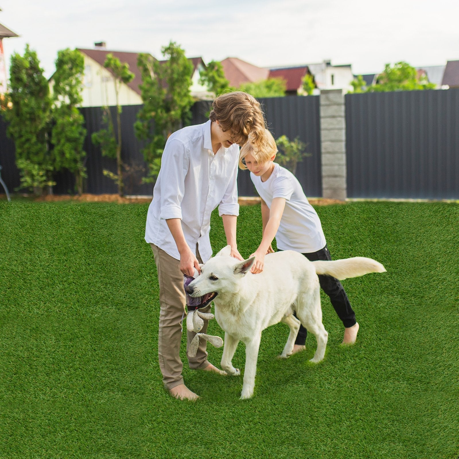 Indoor Outdoor Synthetic Turf Mat with Drainage Holes-XL