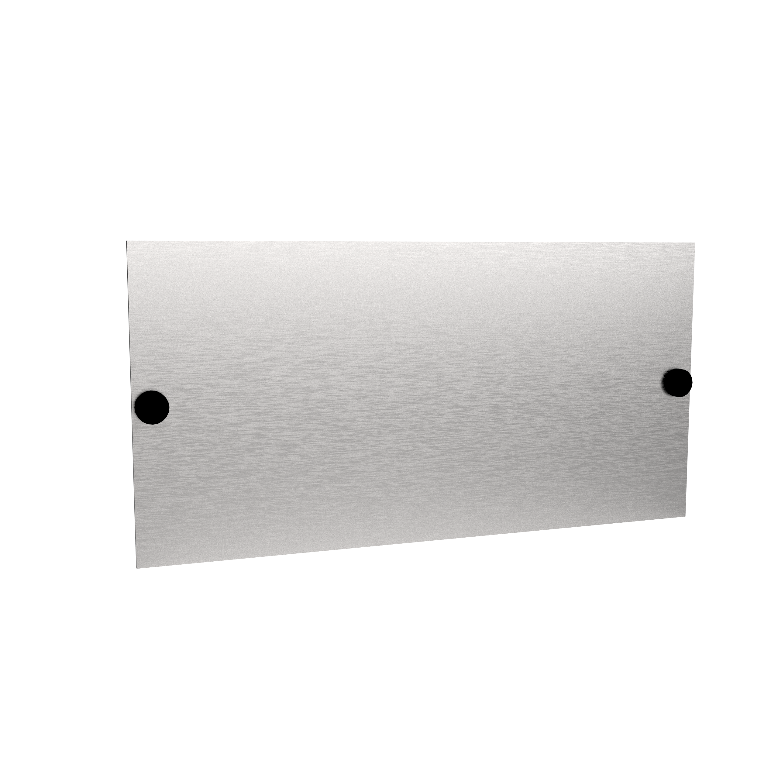 DeVille - Plaque d'adresse rectangle horizontale en stainless - 1740