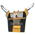 Dog Car Seat Cover with Mesh Window for Small and Medium Dogs-Black