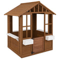 Outdoor Playhouse with Serving Stations and Door for 2+ Years Old