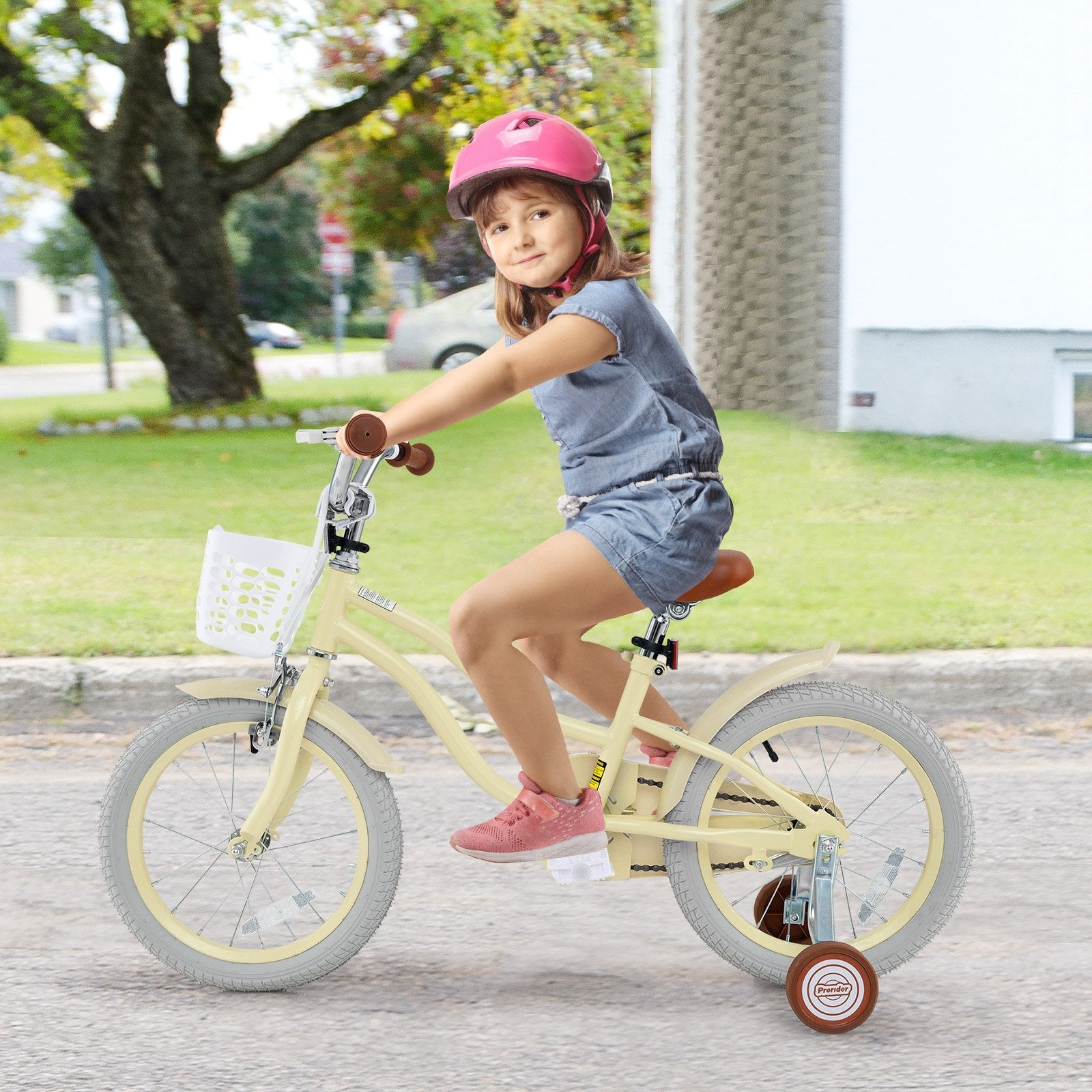 14 Inch Kids Bike Adjustable with Training Wheels Ages 3-8 Years Olds-14 inches