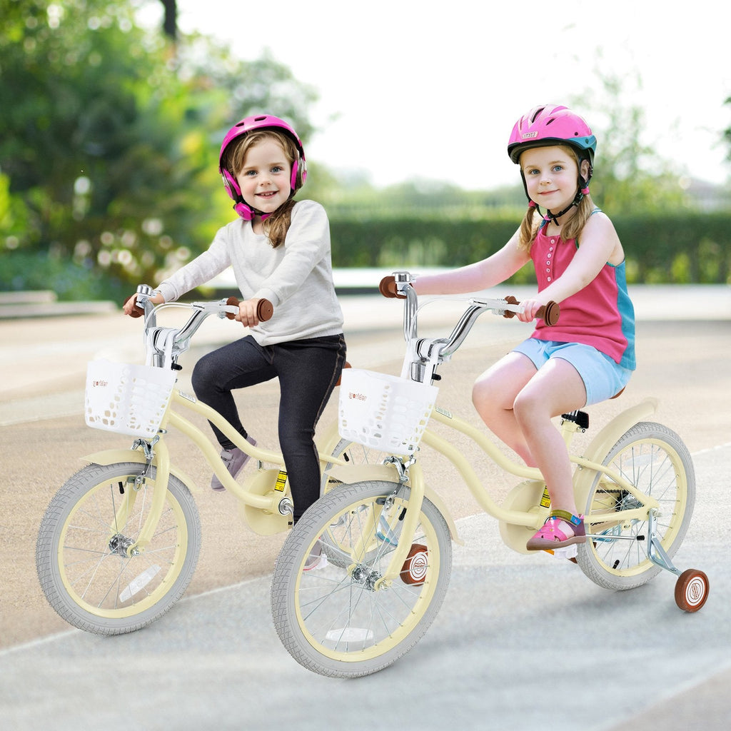 14 Inch Kids Bike Adjustable with Training Wheels Ages 3-8 Years Olds-14 inches