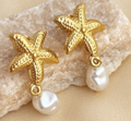 Pearl Seaside Vintage Earrings