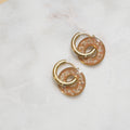 Boucles d'oreilles Dona - Moka