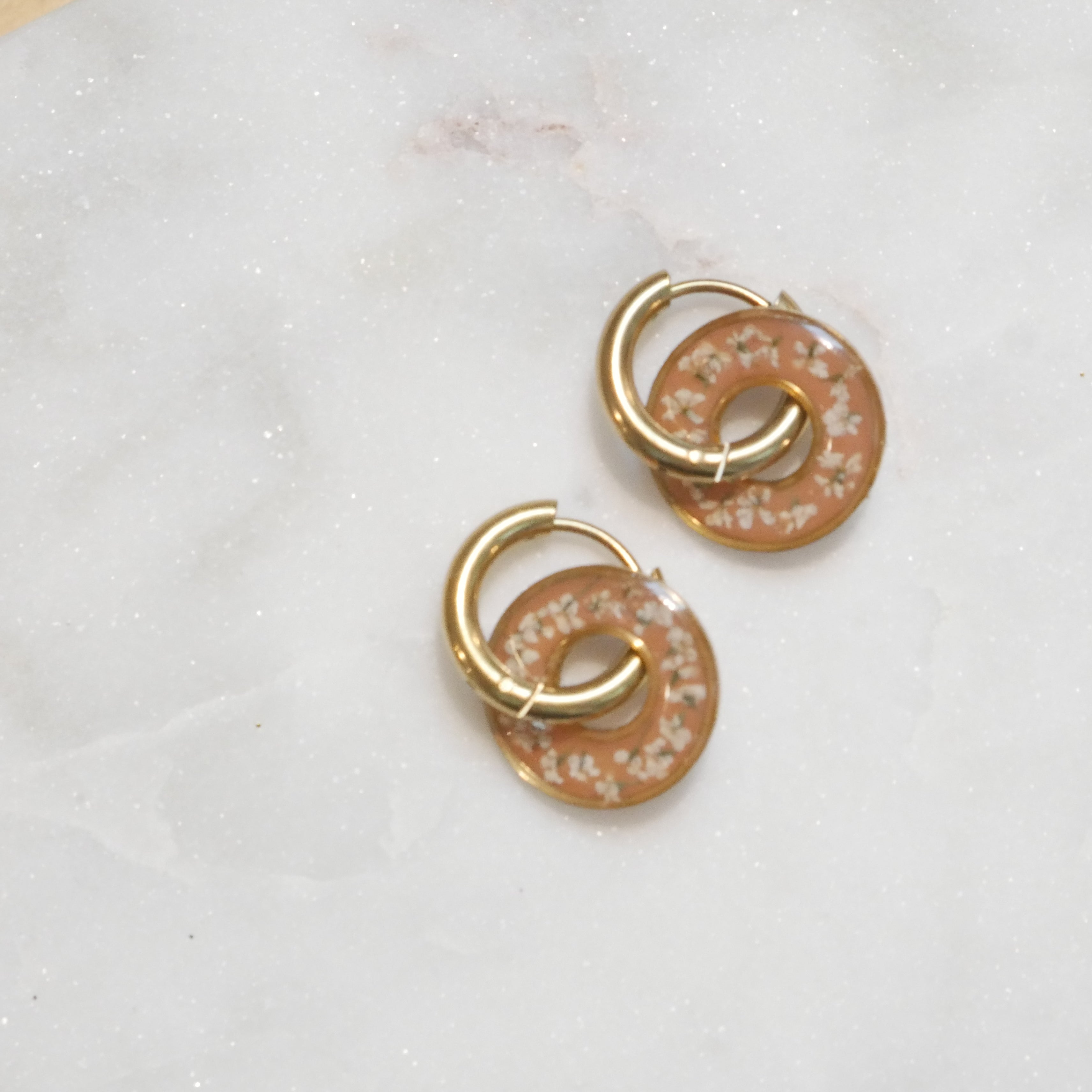 Boucles d'oreilles Dona - Moka