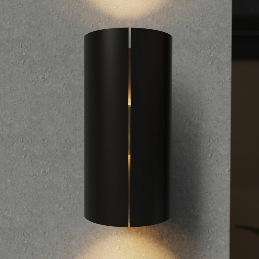 Évolution • Luminaire mural cylindrique pour l'extérieur avec fente [1842]