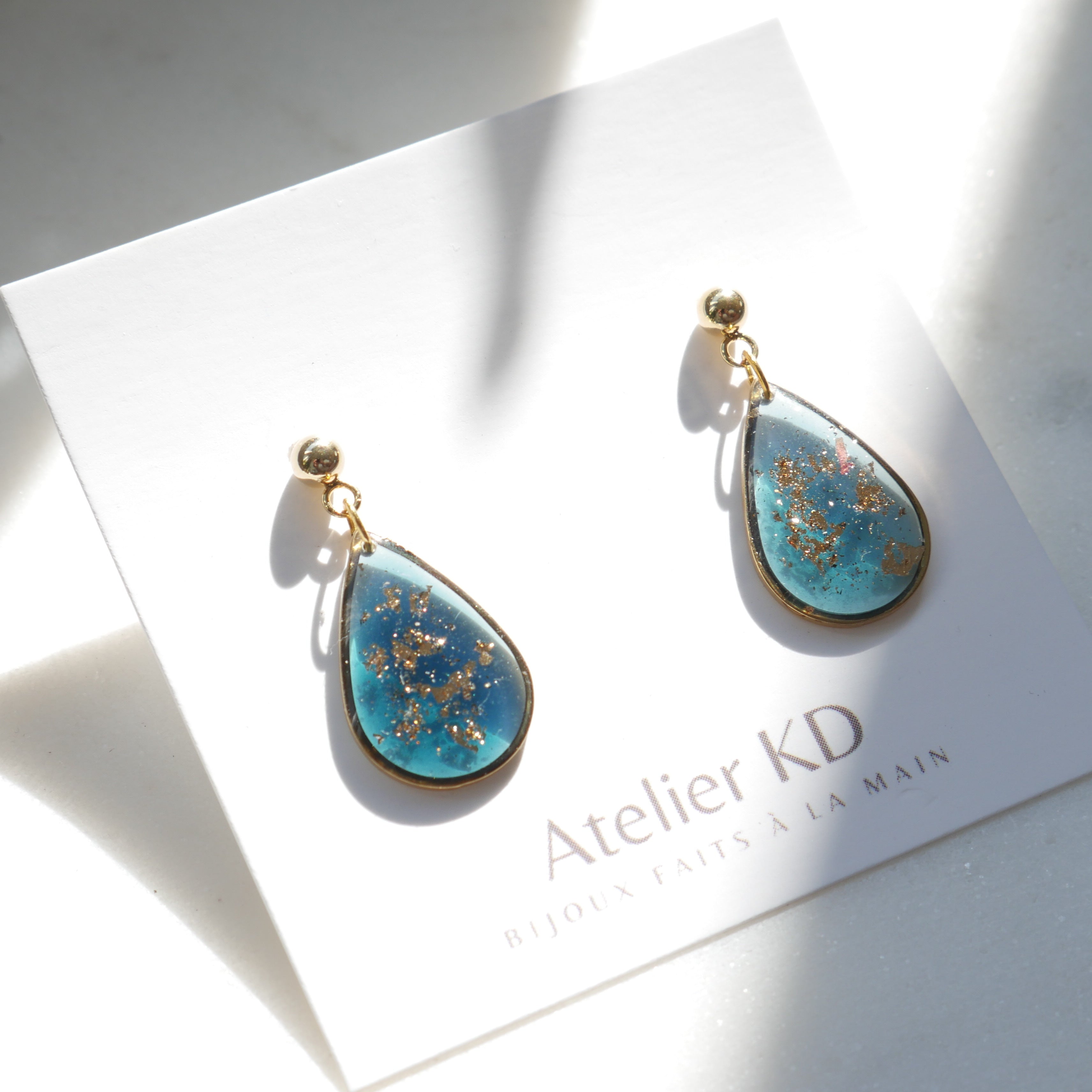 Boucles d’oreilles Céleste - goutte (moyen)