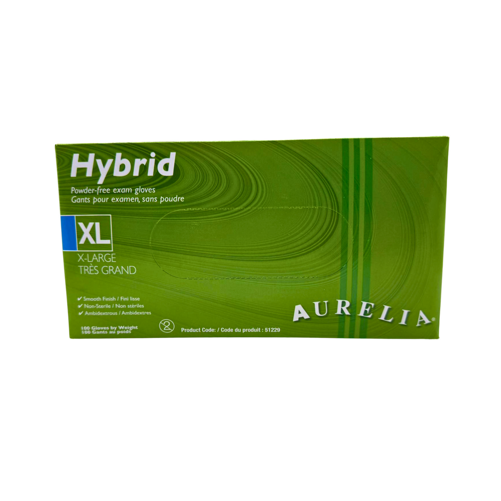 Aurelia Hybrid Powder Free Exam Gloves XLarge