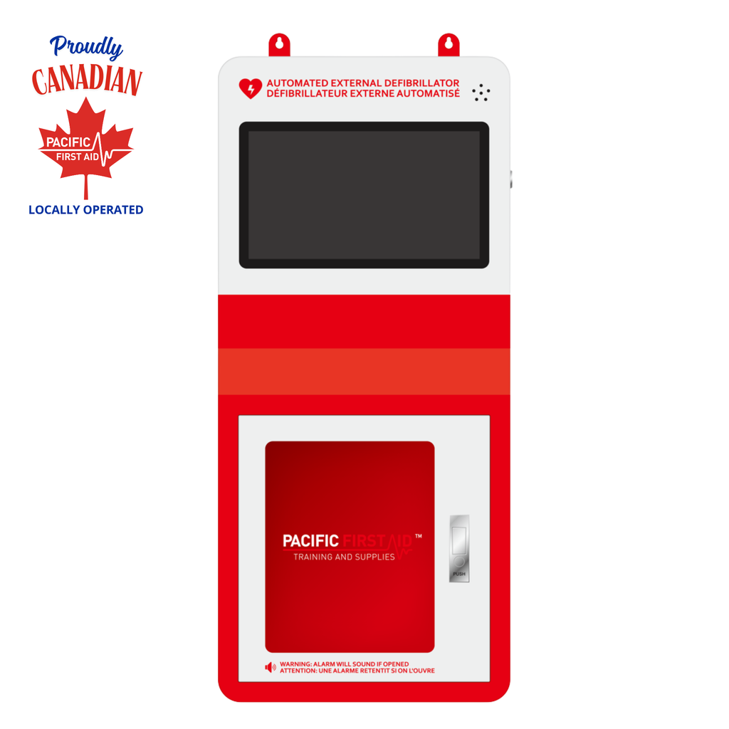 AED Cabinet with Alarm & 14" Screen | Wall Mounted Canada
