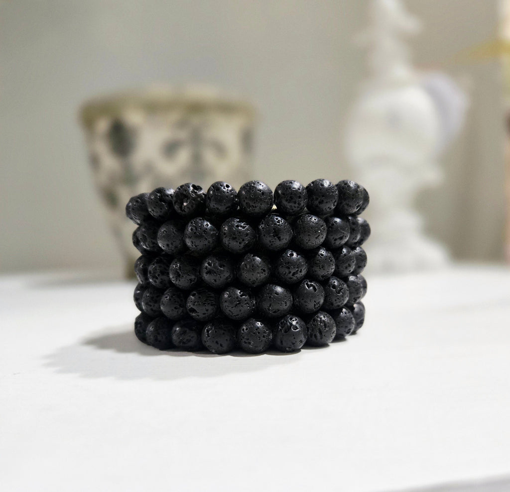 Lava Stone Bead Bracelet