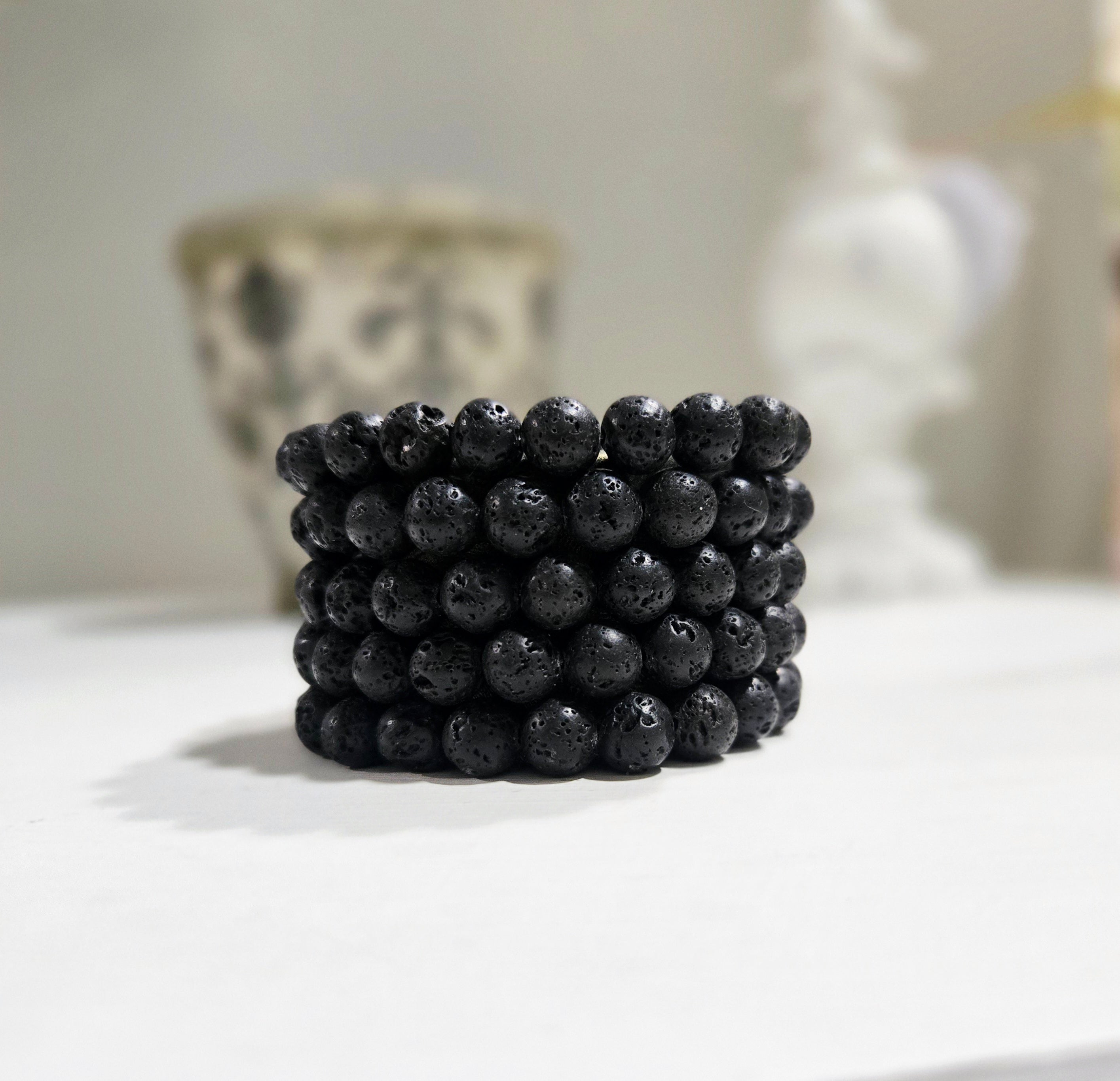 Lava Stone Bead Bracelet