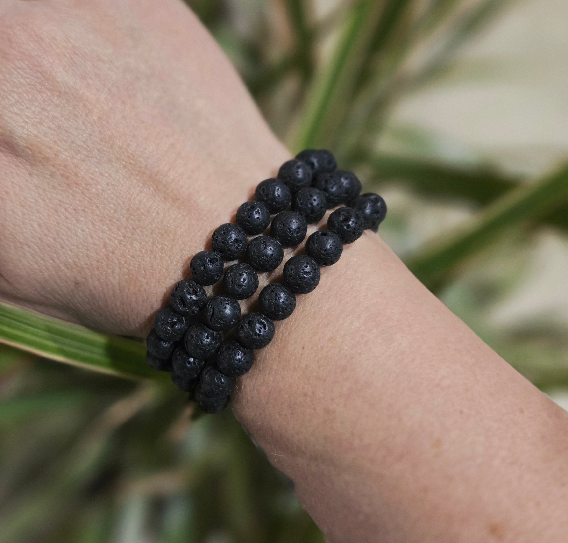 Lava Stone Bead Bracelet
