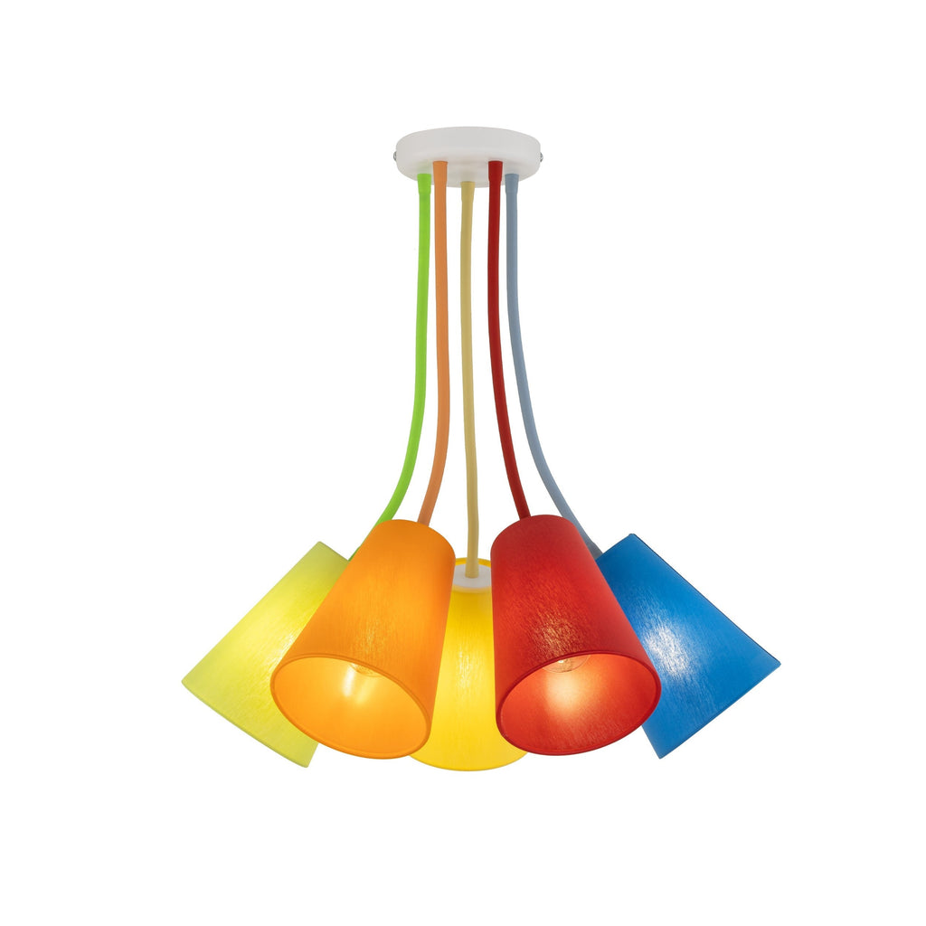 WIRE Adjustable 5-Light Ceiling Lamp for Kids Room & Nursery