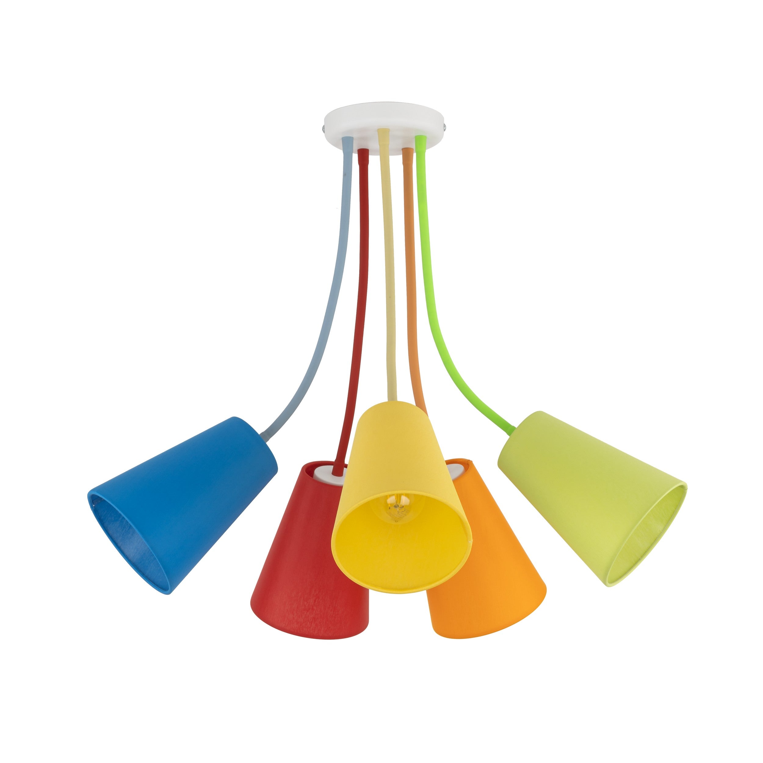 WIRE Adjustable 5-Light Ceiling Lamp for Kids Room & Nursery