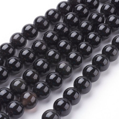 Obsidian Gemstone Bead